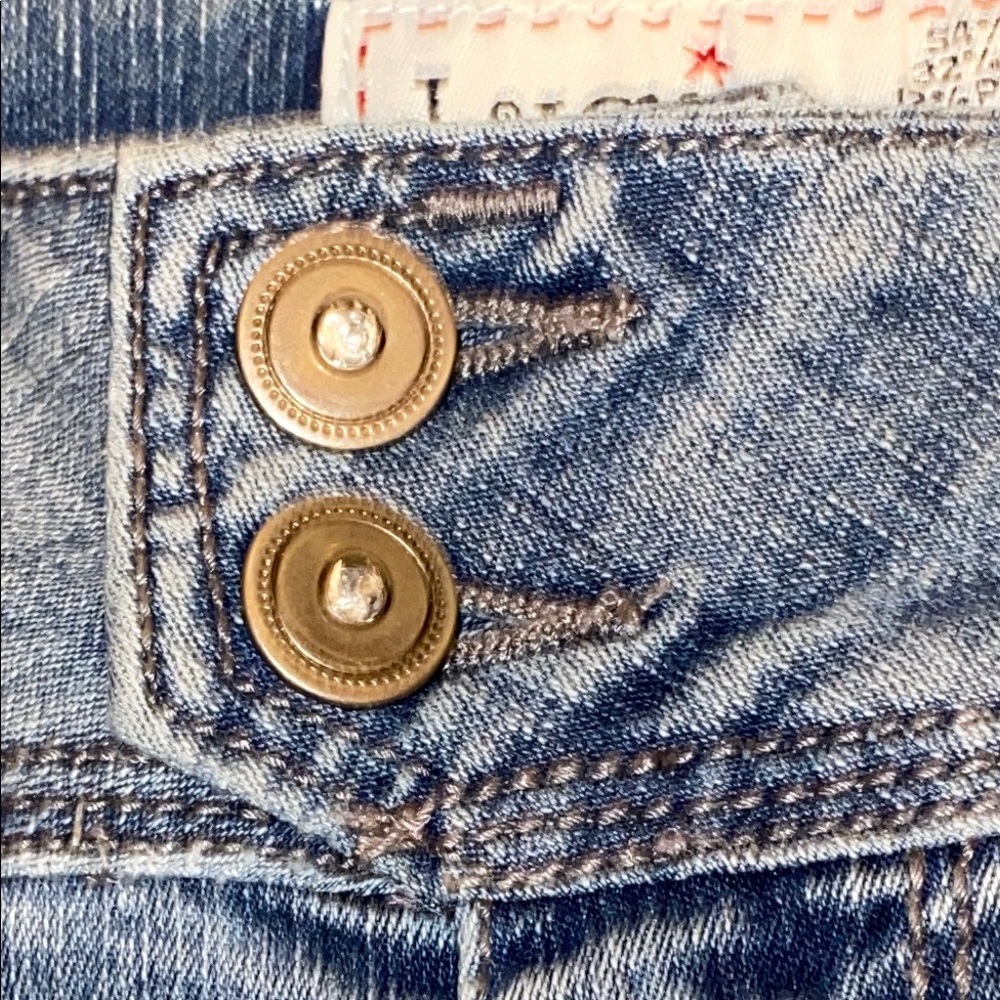 Lucy Blue Small Skinny Jeans with Acid-Wash Finish - Picture 10 of 13
